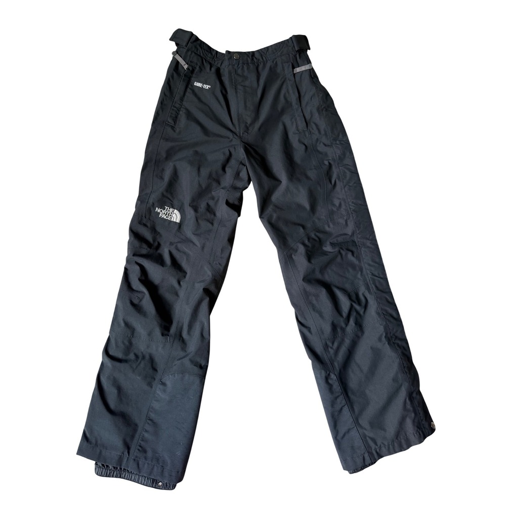 The North Face Men's Ski Snow Pants GORE-TEX Nylon Full Side Zip Black Small